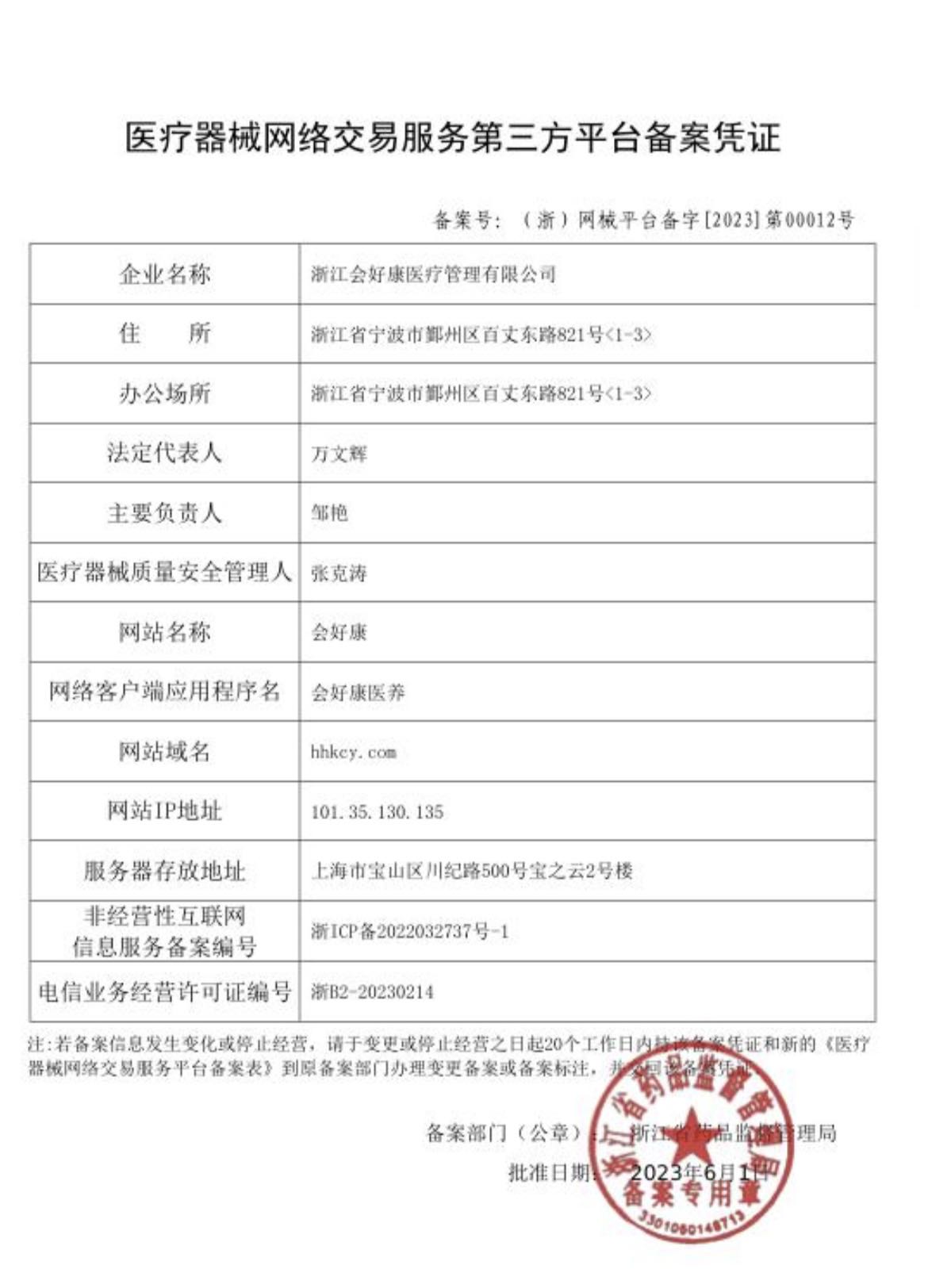 行业备案或许可资质图片