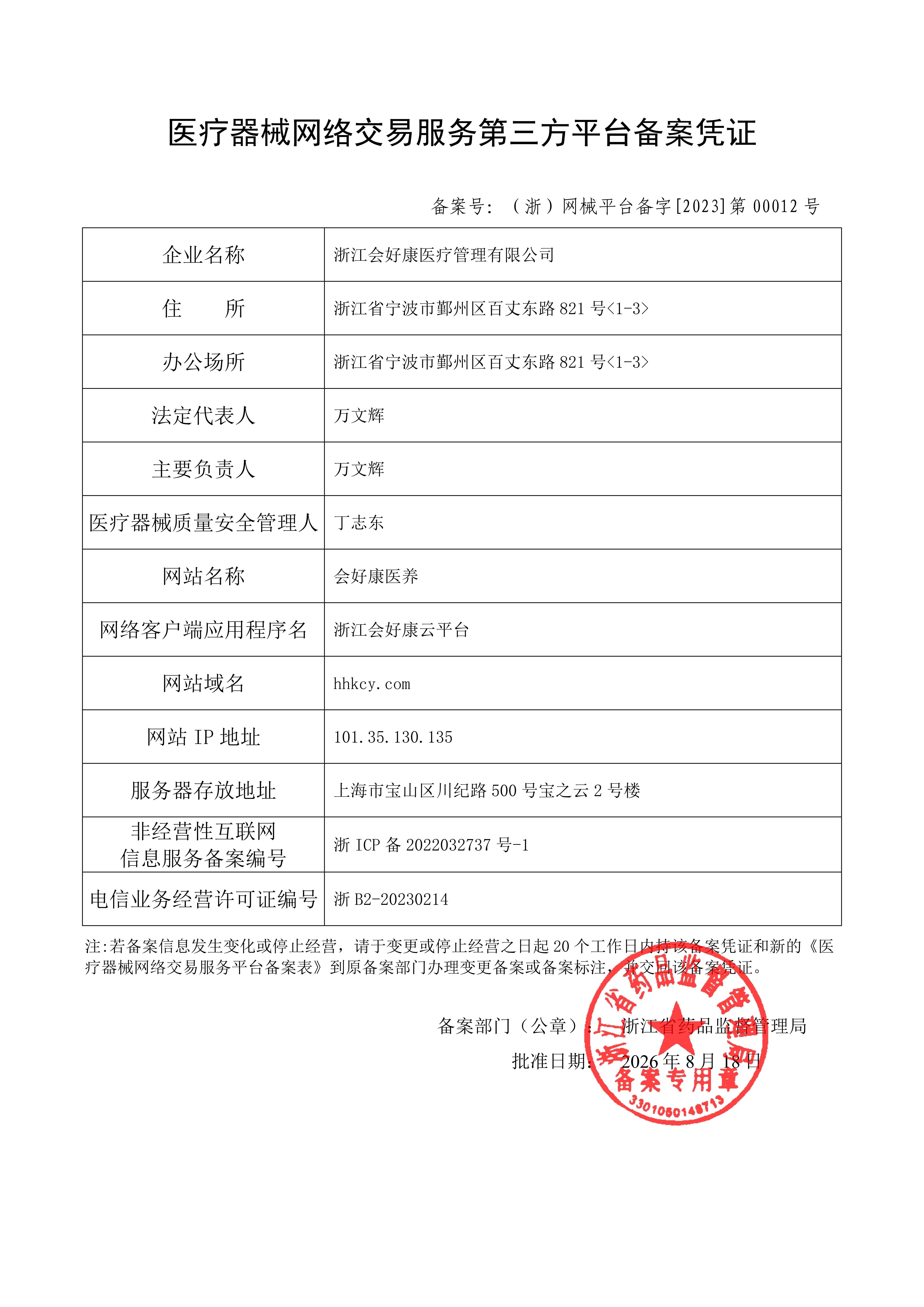 行业备案或许可资质图片
